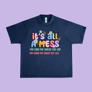 Its All A Mess Urban Heavy Tee Designed By Jahusdesignshop