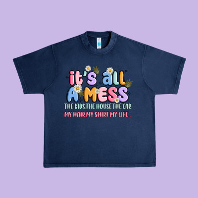 Its All A Mess Urban Heavy Tee Designed By Jahusdesignshop