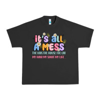 Pigment Black its all a mess Urban Heavy Tee - JahusDesignShop