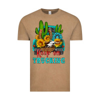 Vintage Coffee keep on trucking with western truck Vintage Tee - HRA Design Shop