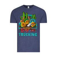 Vintage Denim keep on trucking with western truck Vintage Tee - HRA Design Shop