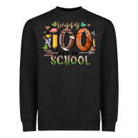 Black happy 100 americana football basketball day of sch Heavyweight Sweatshirt - RacoonDesign