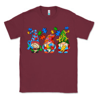 Burgundy autism gnomes Classic Tee - AdoDesignShop