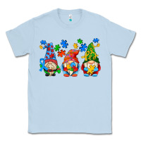 Dusty Blue autism gnomes Classic Tee - AdoDesignShop