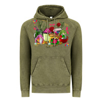 Vintage Olive mexican gnomes with coffee cups Vintage Hoodie - CTS Tumbler Store