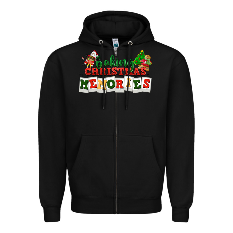 Baking Christmas Memories Zipper Hoodie by NancyCooperArtShop | Teevron