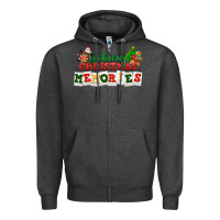 Charcoal Heather Baking Christmas memories Zipper Hoodie - NancyCooperArtShop