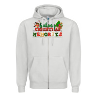 Dove Grey Baking Christmas memories Zipper Hoodie - NancyCooperArtShop