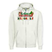 Oatmeal Heather Baking Christmas memories Zipper Hoodie - NancyCooperArtShop