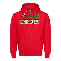 Red Baking Christmas memories Zipper Hoodie - NancyCooperArtShop