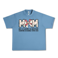 Pebble Blue mom she is clothed in gratitude counting blessings Urban Heavy Tee - JahusDesignShop