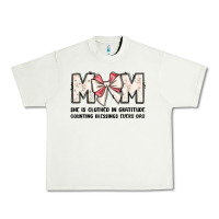 Pistachio mom she is clothed in gratitude counting blessings Urban Heavy Tee - JahusDesignShop