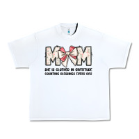 White mom she is clothed in gratitude counting blessings Urban Heavy Tee - JahusDesignShop