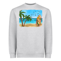 Beach Background Heavyweight Sweatshirt | Teevron