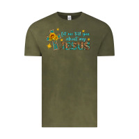 Vintage Olive let me tell you about my jesus Vintage Tee - HRA Design Shop