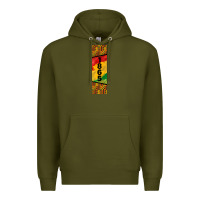 Army Green juneteenth pen wrap Premium Hoodie - BarkalooDesign