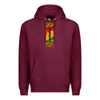 Burgundy juneteenth pen wrap Premium Hoodie - BarkalooDesign