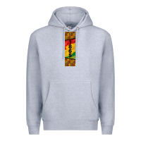 Heather Grey juneteenth pen wrap Premium Hoodie - BarkalooDesign