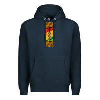 Navy juneteenth pen wrap Premium Hoodie - BarkalooDesign