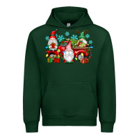 Forest Green christmas gnome truck Urban Hoodie - texasbilliewilder