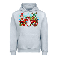 Heather Grey christmas gnome truck Urban Hoodie - texasbilliewilder