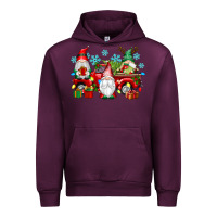 Mauve Wine christmas gnome truck Urban Hoodie - texasbilliewilder