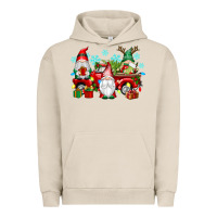 Pigment French Oak christmas gnome truck Urban Hoodie - texasbilliewilder