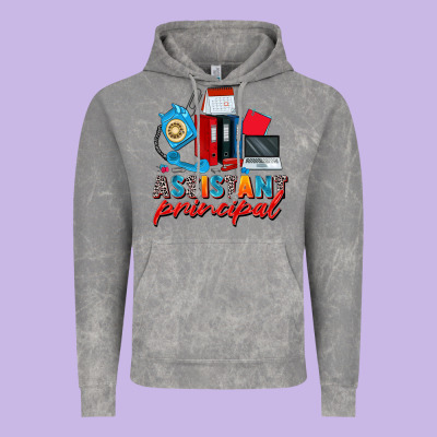 Assistant Principal Vintage Hoodie Designed By Zillion Design Studio
