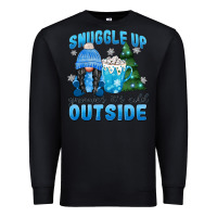 Black snuggle up gnomies it's cold outside Premium Sweatshirt - MaliasSmallBusiness