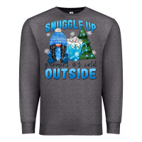 Charcoal Heather snuggle up gnomies it's cold outside Premium Sweatshirt - MaliasSmallBusiness