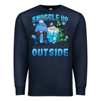 Navy snuggle up gnomies it's cold outside Premium Sweatshirt - MaliasSmallBusiness