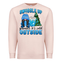 Pale Pink snuggle up gnomies it's cold outside Premium Sweatshirt - MaliasSmallBusiness