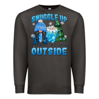 Smoke snuggle up gnomies it's cold outside Premium Sweatshirt - MaliasSmallBusiness