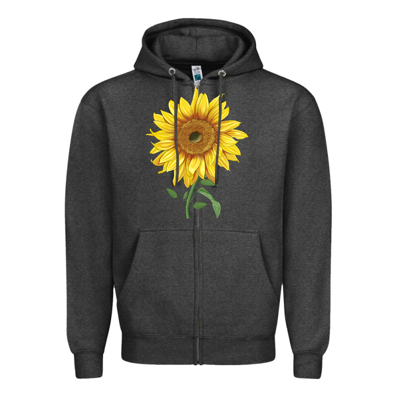 Bambino Sunflower Zipper Hoodie by LillyAllenDesigns | Teevron