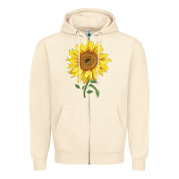 Sandshell bambino sunflower Zipper Hoodie - LillyAllenDesigns