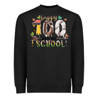 Black happy 100 day of school american football baseball Heavyweight Sweatshirt - RacoonDesign