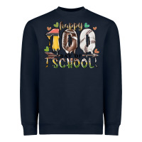 Navy happy 100 day of school american football baseball Heavyweight Sweatshirt - RacoonDesign