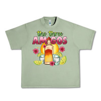 Oil Green the three amigos Urban Heavy Tee - JahusDesignShop