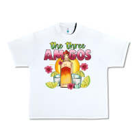 White the three amigos Urban Heavy Tee - JahusDesignShop