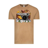 Vintage Camel floral butterfly film roll vintage camera Vintage Tee - FaDigitalArtStudio