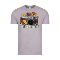 Vintage Zinc floral butterfly film roll vintage camera Vintage Tee - FaDigitalArtStudio
