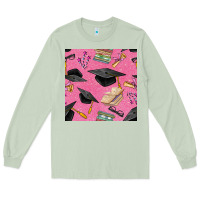 Matcha pink glitter graduation seamless pattern Long Sleeve Tee - BundleAndBundleShop