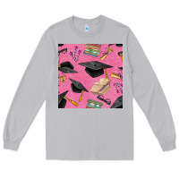 Moon Dust pink glitter graduation seamless pattern Long Sleeve Tee - BundleAndBundleShop