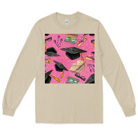 Pink Glitter Graduation Seamless Pattern Long Sleeve Tee | Teevron