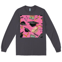 Smoke pink glitter graduation seamless pattern Long Sleeve Tee - BundleAndBundleShop