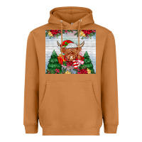 Meerkat christmas cow Heavyweight Hoodie - MaliasSmallBusiness
