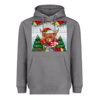 Storm christmas cow Heavyweight Hoodie - MaliasSmallBusiness