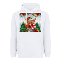 White christmas cow Heavyweight Hoodie - MaliasSmallBusiness