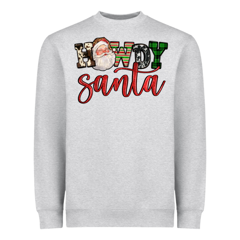 Howdy Santa Heavyweight Sweatshirt by FaDigitalArtStudio | Teevron