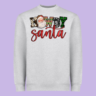 Howdy Santa Heavyweight Sweatshirt Designed By Fadigitalartstudio